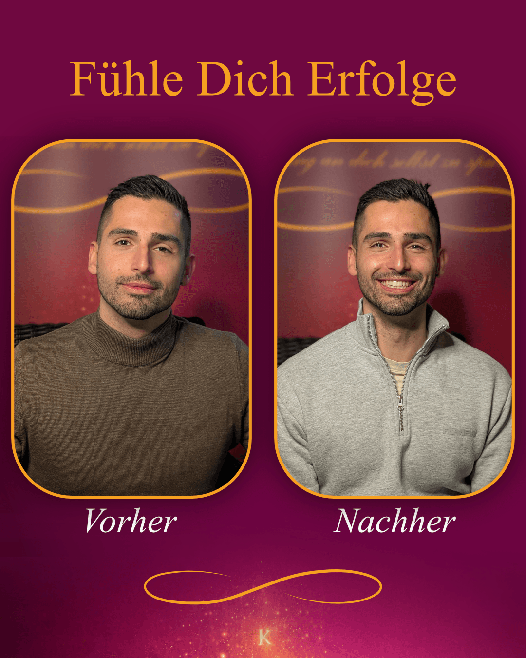 Marcel Bies – vorher und nachher
