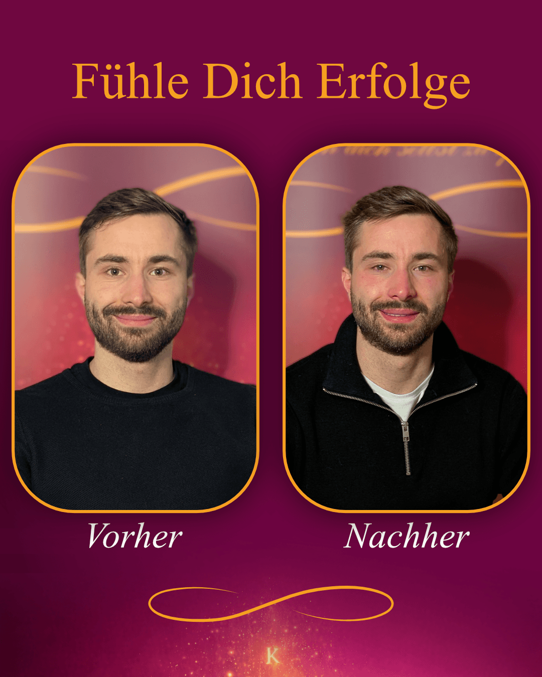 Rene Sperber – vorher und nachher